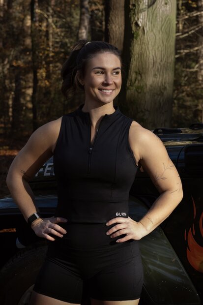 BURN Power Zip Top